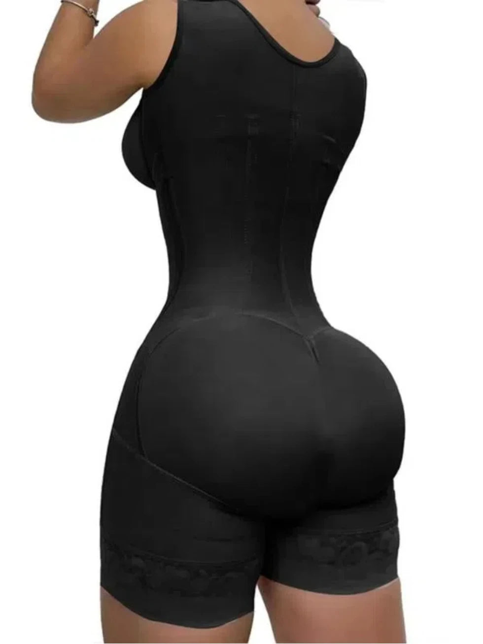 Lace Trim Tummy Control Bodysuit